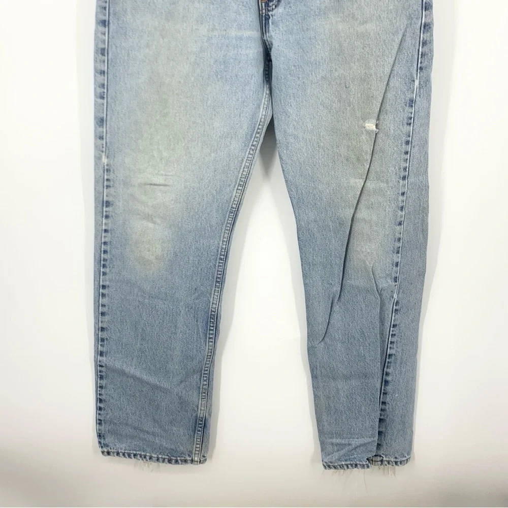 Levis Men Size 36 x 32 Jeans 505 Regular Fit Straight Light‎ Pants Cotton Y2K 99